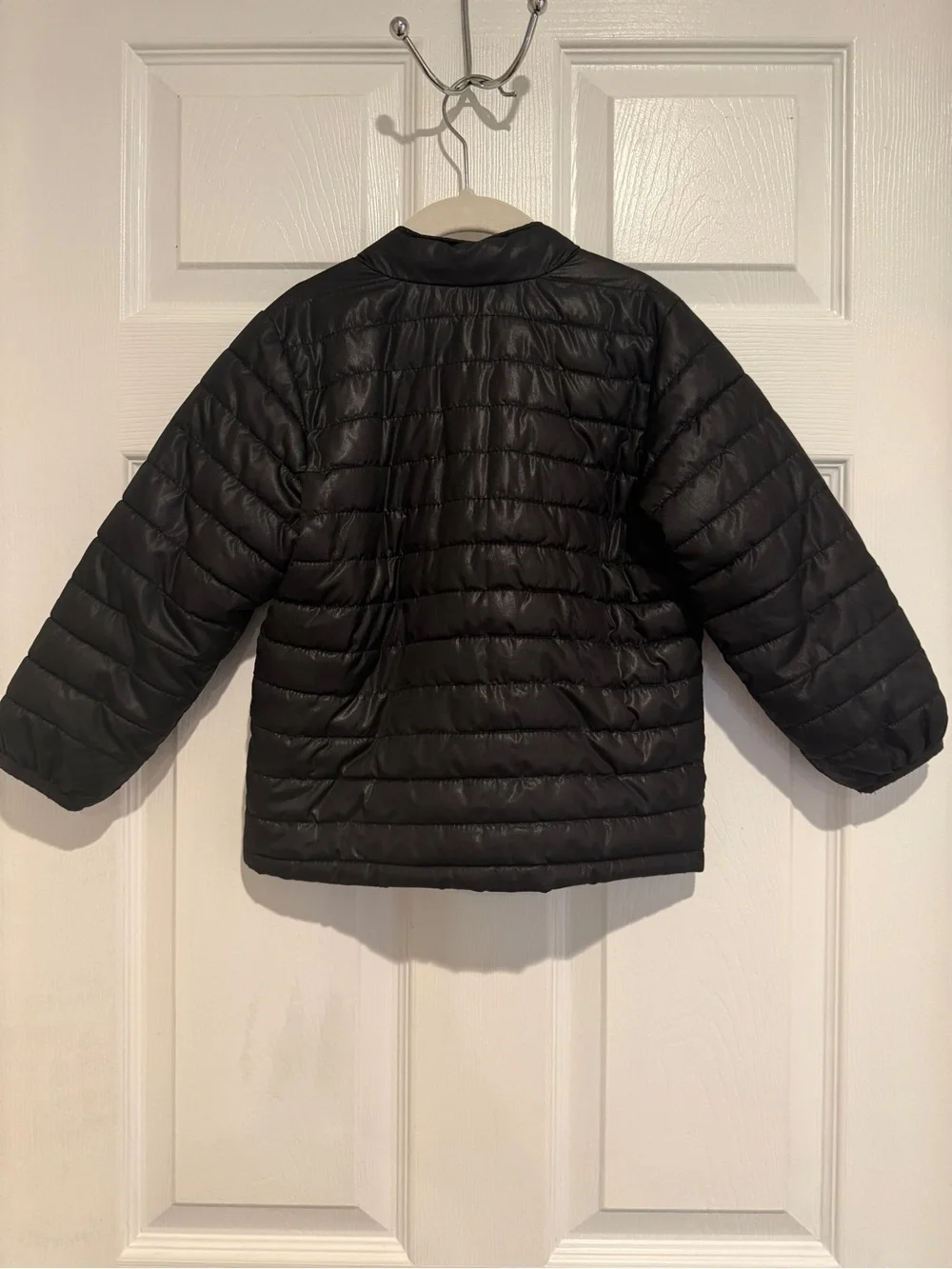 Old Navy Boys Black Quilted Puffer Jacket Coat 4T Lightweight Zip